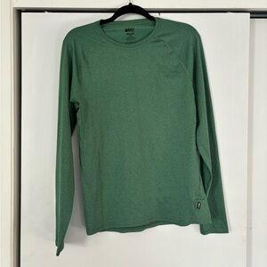 REI layering green hiking shirt size S